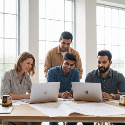 Digital tools for architectural site measurement